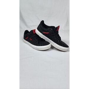 Vans Youth Checkerboard Black Red Skate Sneakers Size 5Y Casual Shoes